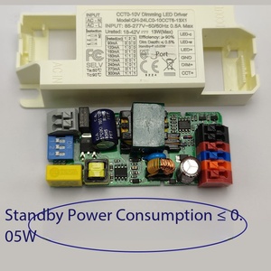 Alimentatore Dimmerabile a Codice Dial con Tiristore, Scatola in Plastica Front-cut 36W, Plafoniera LED a Pannello Piatto 12W, 24W, Driver Monocromatico - Product Image 2