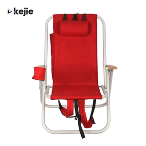 เก้าอี้ตกปลาพับได้แบบพกพา Kejie Design โครงอะลูมิเนียม-เหล็ก ปรับระดับได้ สำหรับตั้งแคมป์กลางแจ้ง เฟอร์นิเจอร์ชายหาด วัสดุผ้า - Product Image 1