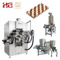 Nouvelle machine à gaufrettes fourrées à quatre rangées entièrement automatique, ligne de production de gaufrettes fourrées, laminoir à pâte pour ligne de production