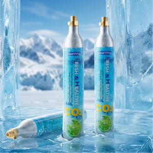 Cylindre en aluminium de 0,6 L rempli de <span class=keywords><strong>CO2</strong></span> de qualité alimentaire 99,9 % de pureté pour machine <span class=keywords><strong>Sodastream</strong></span> - Product Image 1
