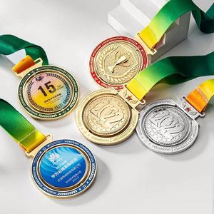 Diseña y Personaliza MEDALLAS de Lujo Chapadas en Oro y Plata para Maratones - Product Image 2