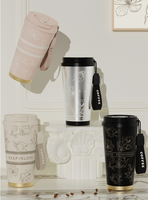 Gobelet thermos en acier inoxydable à double paroi portable de grande valeur pour les cadeaux d'affaires de tasse de boisson de café