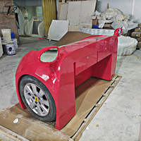 Comptoir de réception moderne en fibre de verre, style carrosserie de supercar, pour salon, extérieur, supermarché, hôtel, hôpital, usage commercial