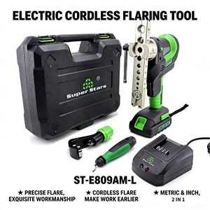 Kit de Herramienta de Abocardado Eléctrica Inalámbrica para Tuberías de Cobre/Aluminio de 6 mm a 19 mm - Juego de Expansor de Tuberías para Refrigeración HVAC - Product Image 1