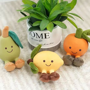 Gıcırtılı meyve desen kısa peluş köpek lateks interaktif köpek Squeak oyuncaklar - Product Image 4