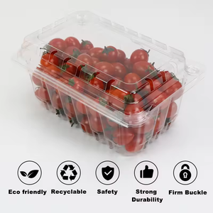 Customized Biodegradable Plastic Packaging Containers Bulk Nuts Bread Biscuits Salad Cakes and <strong>Fruit</strong> Plastic Clamshell <strong>Box</strong> - Product Image 4