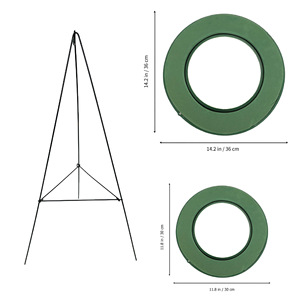 Triangular Floral Foam Stand Circular Garden <b>Flower</b> Holder With Phenolic Resin Base For Outdoor Plant Support - Product Image 4