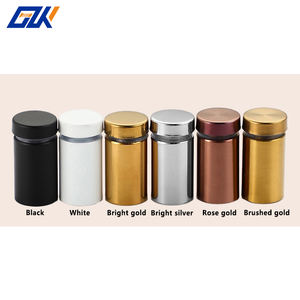 Bingkai akrilik cermin kaca baja tahan karat, tanda iklan perak emas hitam, pemegang dudukan, sekrup Standoff, gantung kuku GLK - Product Image 2