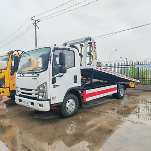 ISUZU KV100 4x2 <b>Flatbed</b> Wrecker Vehicle 4T Rollback Tow <b>Truck</b> 120HP Light Duty Road Rescue <b>Truck</b> Car Hauler <b>Truck</b> - Product Image 2