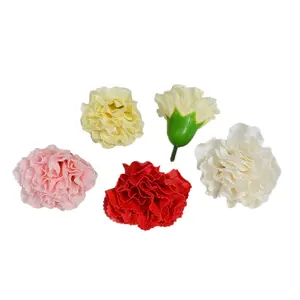 गर्म बेच सुगंधित कृत्रिम फूल रियल टच हस्तनिर्मित मिनी गुलदस्ता उपहार बॉक्स सजाया नई साबुन कारनेशन फूल