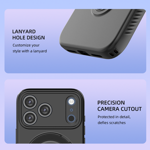 Funda para Teléfono <span class=keywords><strong>iPhone</strong></span> 17 Pro Max, Elegante y Personalizada, Precio de Fábrica al por Mayor, Carcasa Trasera Anticaídas con Anillo de Soporte de 360 Grados - Product Image 6