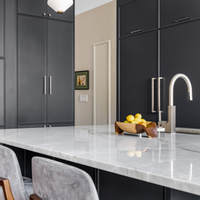 Lemari Dapur Modular Gaya Nordik dengan Cat Matte Premium, Penyimpanan Luas, dan Pintu Soft Closing untuk Apartemen