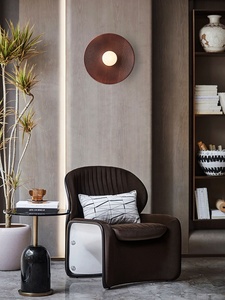 โคมไฟติดผนังทรงกลมสไตล์โมเดิร์นเรียบง่ายเรียบง่ายเรียบง่ายแสงไฟพื้นหลังอะคริลิคสำหรับทางเดินทางเดินในบ้านวิลล่า - Product Image 5