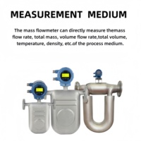 Débitmètre massique Coriolis en acier inoxydable série CMF pour huiles, boues et solutions aqueuses (0,15-600 t/h) avec sortie impulsionnelle 4-20 mA et RS485