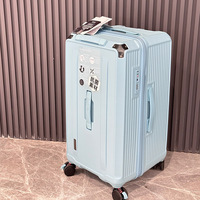 Valise à roulettes 1035 Export Japon avec cadenas, grande capacité, roues silencieuses universelles, poignée télescopique renforcée, robuste pour hommes