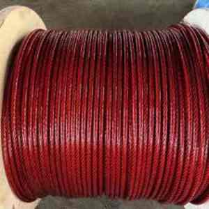 7x7 7X19 ワイヤー ナイロン <span class=keywords><strong>PVC</strong></span> PA プラスチック被覆鋼線ロープ - Product Image 2