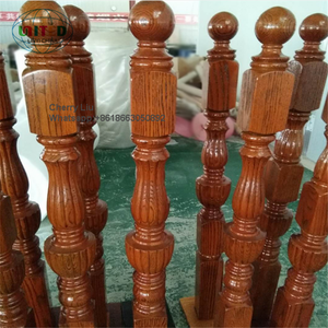 דקורטיבי מדרגות עץ מעקה/מעקה/צירים עץ מדרגות עמוד - Product Image 5