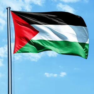 Estoque De Impressão Personalizada Drapeau Palestina Poliéster Bandeira Nacional Palestina Palestina Vlag 3x5FT 90x150 Bandeira Palestina