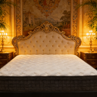 Matelas hybride à ressorts et mousse avec housse matelassée, base de soutien robuste, pour un sommeil confortable, pour l'ameublement domestique et l'exportation