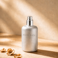 Flacon de parfum vide en verre 30ml 50ml 100ml, plaqué or et argent, rechargeable, atomiseur à bille, logo personnalisé