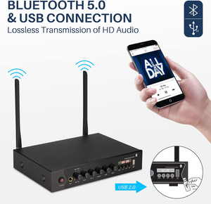 Professional 2-in-1 Dynamic <b>Microphone</b> System Handheld Metal <b>Wireless</b> <b>Microphone</b> Best <b>Microphone</b> for Best Audio Quality - Product Image 4