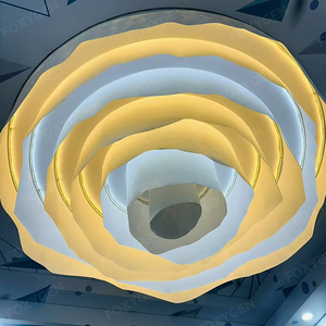 Techo interior impulsado por el viento Tela texturizada francesa Grado a Película Resistente al fuego A1 Techo de caída para decoración de espacios - Product Image 2