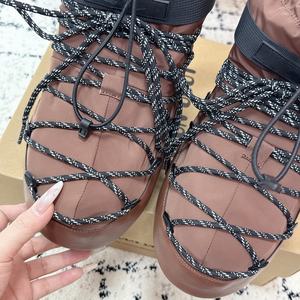 Botas de Nieve Cortas de Alta Calidad, Color Marrón, con Forro de Lana Espacial, Botines Térmicos para Mujer, Gruesos, Cálidos y Ligeros - Product Image 3