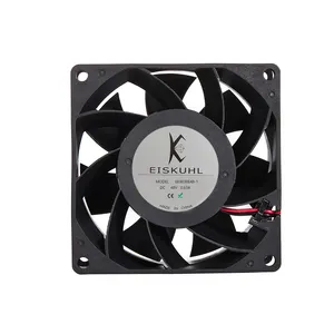 Sunon Fan 8038 12V 48V DC eksenel fırçasız soğutma fanı TV kutusu Bal rulman için 16.0 ~ 30.5 Cfm