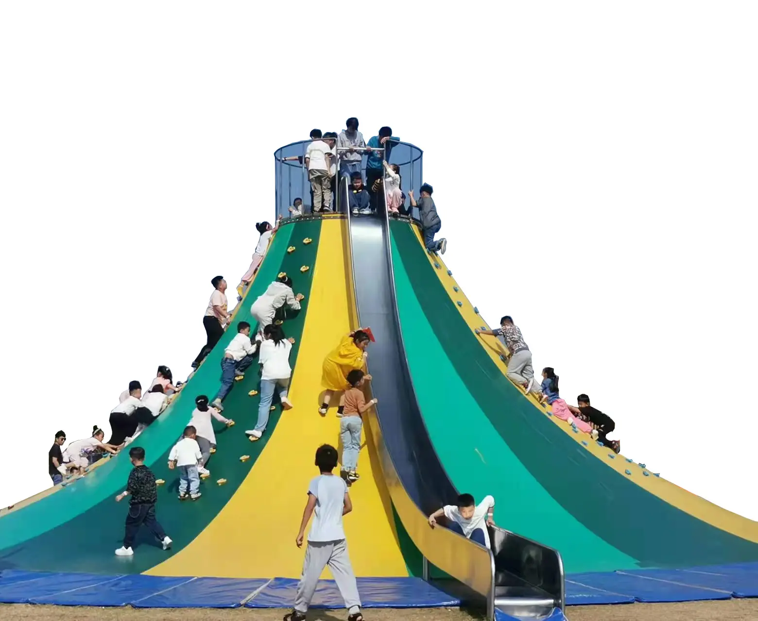 Thrilling devil slides-waves Kids Games Plastic Soft Play Area Children Indoor Playground Equipment Slides