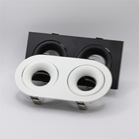 Cadre de plafonnier encastré à LED Support de montage réglable MR16 GU10 Support de lampe Socket Fitting Spot Lighting Fixture