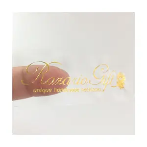 Custom Gold Foil Label Sticker for Luxury Merchandise, Jewelry Gift Package Box Adhesive Label