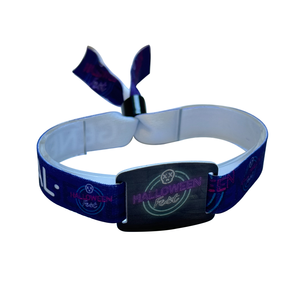 Pulsera de sublimación RFID de plástico NFC con estampado de poliéster de diseño personalizado con etiqueta RFID de PVC duro para deporte de baloncesto - Product Image 5