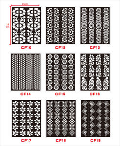 Pegatinas de <span class=keywords><strong>tatuajes</strong></span> de henna con diseño de <span class=keywords><strong>flores</strong></span>, plantillas personalizadas para pulseras, pegatinas de <span class=keywords><strong>tatuajes</strong></span> de henna temporales con diseños adhesivos para el cuerpo - Product Image 5