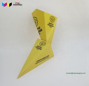 Scatola di Carta Riciclabile per Waffle a Forma di Cono Triangolare, Contenitore per Waffle a Bolle - Product Image 4