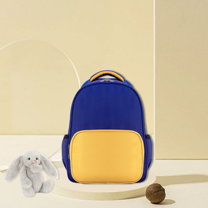 Sacs à dos scolaires de bonne qualité pour lycéens et étudiants, blanc et bleu ciel - Product Image 1