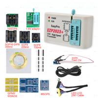 Programador USB SPI de Alta Velocidad EZP2023 +12 Adaptadores Compatible con EEPROM 24 25 26 93 95, Chip BIOS Flash 25, Mejor que EZP2019