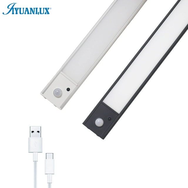 Smart Motion Sensor Night Light Battery Operated Wall Lights Wireless Rechargeable Led Magnetic Cabinet Light for Kitchen Closet