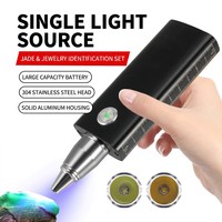 Linterna de llavero de jade de alta potencia al por mayor, 700 lúmenes, UV de 365nm, probador de gemas y diamantes de largo alcance, lente convexa, OEM ODM, logotipo personalizado