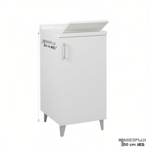 Mueble de Baño con Lavabo de Madera, 50 cm de Ancho, 1 Puerta - Product Image 3