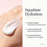 Crème Visage Éclaircissante Vitamine C et Squalane Marque Blanche 50g Hydratant Facial Soin Anti-Taches Unifiant le Teint RadiantSkinOEM