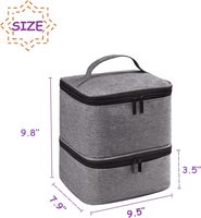 Échantillon Gratuit - Nouvelle Conception Tendance : Étui Organisateur de Vernis à Ongles et Séchoir à Ongles Double Couche - Sac de Rangement pour Vernis à Ongles
