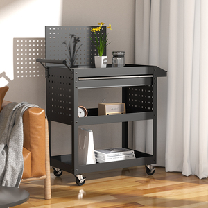 Xe đẩy dụng cụ đa năng <span class=keywords><strong>3</strong></span> tầng, xe đẩy dụng cụ sửa chữa, xe đẩy dụng cụ cho nhà kho, nhà để xe và xưởng - Product Image 5