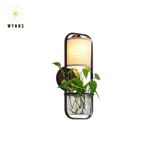Moderno nordico 6W corpo in ferro LED <span class=keywords><strong>applique</strong></span> da parete stile semplice staffa in vetro piante verdi decorazione casa ufficio applicazione interna - Product Image 2