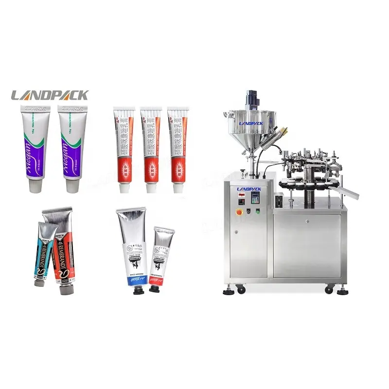 Heated For Silicone Ointment Glue Tube Packaging Filling And Sealing Machines Machine