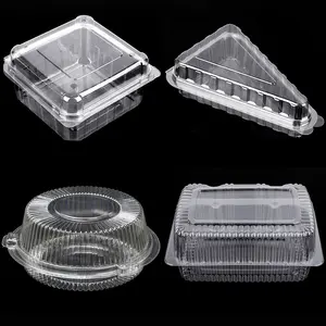 Aangepaste Capaciteit Doorzichtig Plastic Food Grade Materiaal 8Oz Tot 40Oz Unieke Wegwerp Voedselcontainers