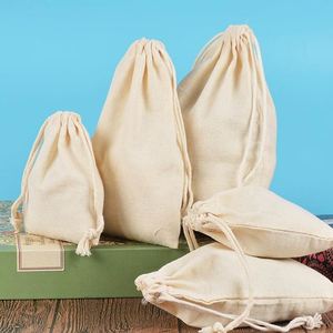 Promotion Storage Custom Logo Printed Gift Linen Jewelry Shoe Organic Canvas Cloth Fabric Cotton <b>Small</b> Dust <b>Drawstring</b> Pouch <b>Bag</b> - Product Image 2