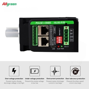 Controlador de Motor Servo Allgreen DC24/48V 6/10/12/15A IP65 3000RPM 200/400/600W 0.637/1.27/1.91N.m, Controlador de Motores Servo Integrado - Product Image 4
