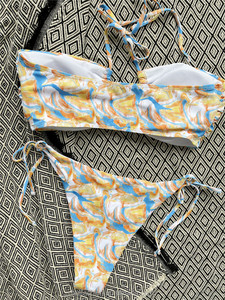 Set <span class=keywords><strong>Bikini</strong></span> Mini con Cinturini Trasparenti Luccicanti 2020 Costume da Bagno Sexy per Donne - Product Image 3