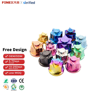 Écrou hexagonal fermé en alliage de titane pour moto TMJ M6/M8/M12/M14/M16, axe mâle pour amortisseur, finition anodisée, classe 10 - Product Image 1
