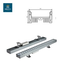 Projecteur mural intelligent LED RGBW DMX512 contrôlé, IP65, en aluminium, 48W*3, haute luminosité, dimmable, Ra80, pour bâtiment